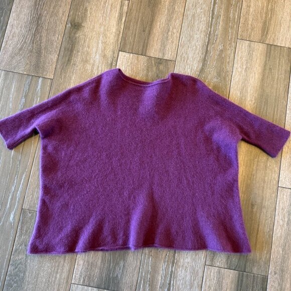 Hume Sweet Hume maroon Ripple  wool Midi sweater size One size - Picture 3 of 10